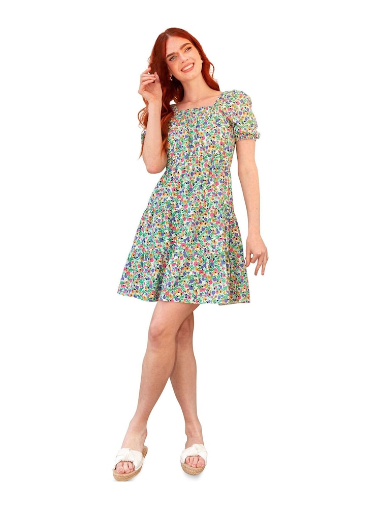 Chi Chi London Green One Shoulder Floral Asymmetric Hem Midi Dress - Image 1 of 5 Chi Chi London Green One Shoulder Floral Asymmetric Hem Midi Dress - Image 1 of 5