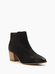 Dune London Black Parlor Cropped Western Ankle Boots - Image 2 of 5