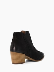 Dune London Black Parlor Cropped Western Ankle Boots - Image 3 of 5