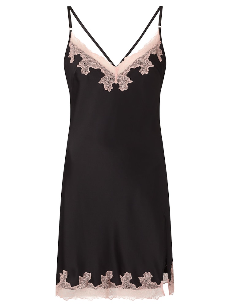 Schwarz - Ann Summers Sorella Nachthemd aus Satin - Bild 4 von 4 Schwarz - Ann Summers Sorella Nachthemd aus Satin - Bild 4 von 4