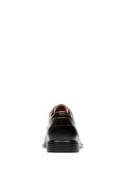 Clarks Black Dark Standard Fit (F) Leather Un Aldric Park Shoes - Image 4 of 7