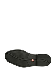 Clarks Black Dark Standard Fit (F) Leather Un Aldric Park Shoes - Image 7 of 7