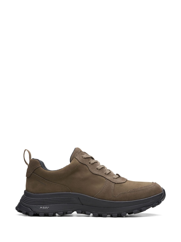 Clarks Green Standard Fit (F) Nubuck Atl Trek Free Up Shoes - Image 1 of 7