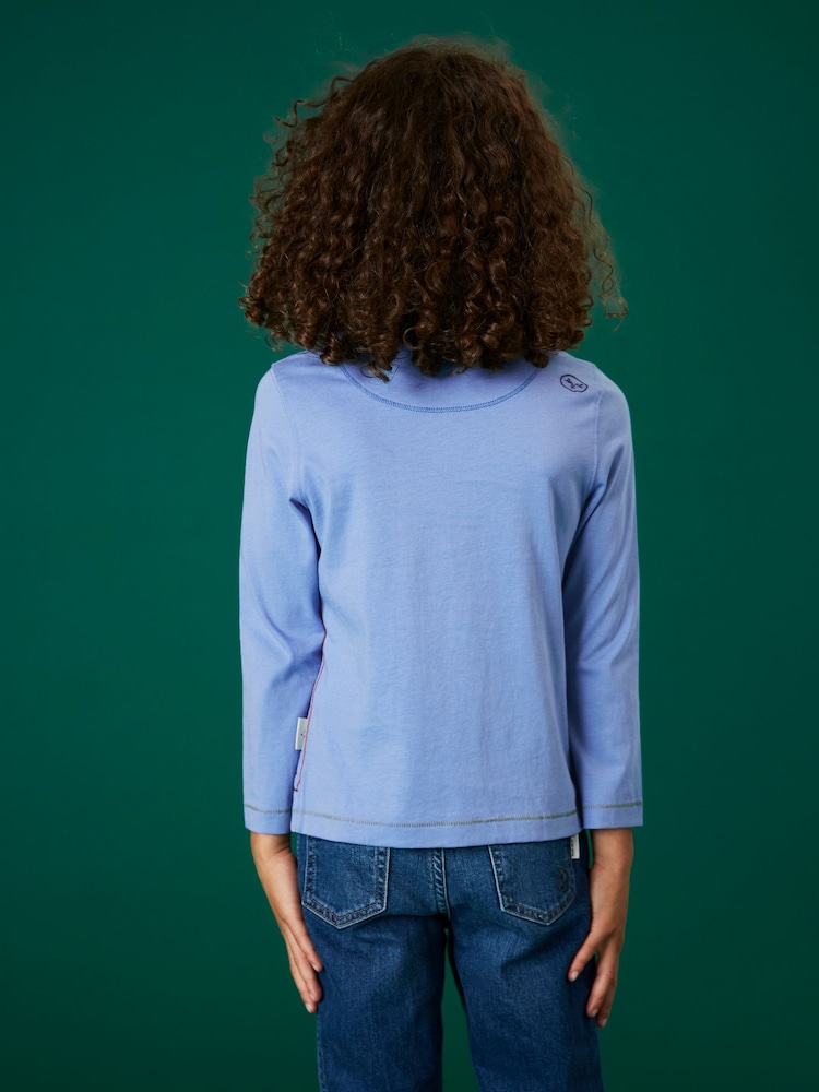 White Stuff Blue Long Sleeve Abersoch T-Shirt - Image 2 of 4