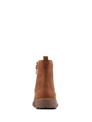 Clarks Brown Multi Fit Leather Astrol Orin Boots - Image 5 of 7