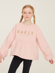 وردي - طقم من سترة بتصميم كشكشة وبنطلون ضيق من Baker by Ted Baker - صورة 6 من 9