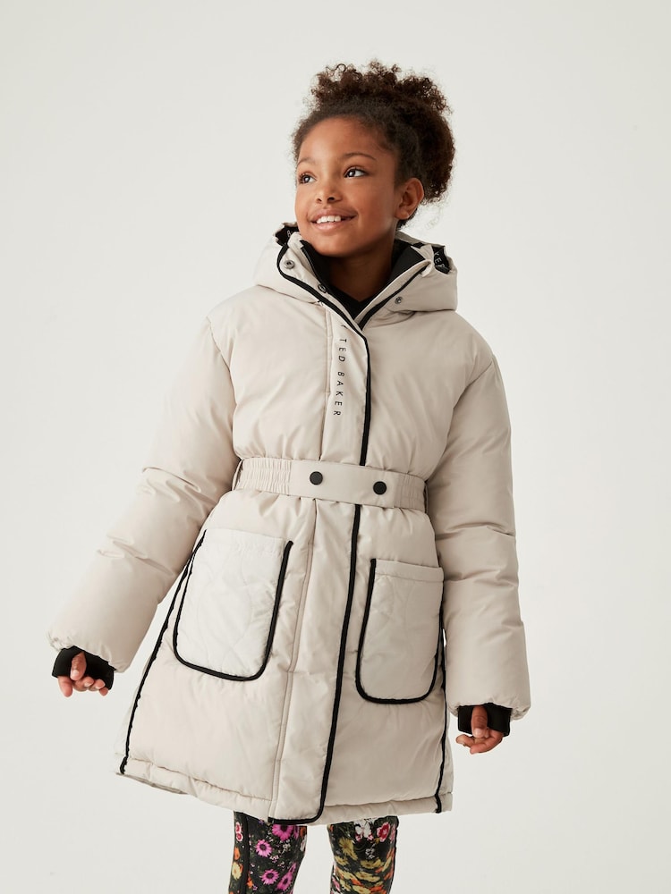 Parka Baker by Ted Baker Cream imperméable - Image 1 of 13