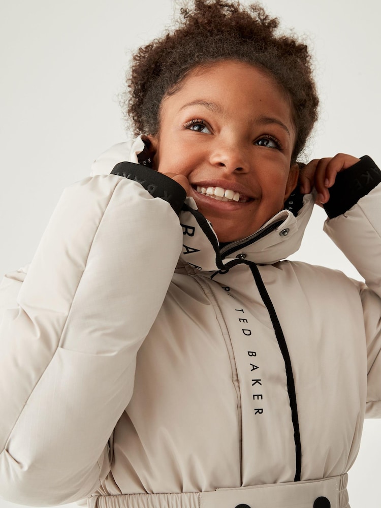 Parka Baker by Ted Baker Cream imperméable - Image 4 of 13