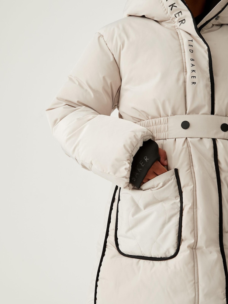 Parka Baker by Ted Baker Cream imperméable - Image 5 of 13