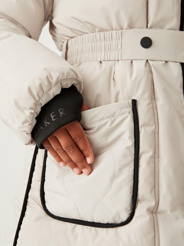 Parka Baker by Ted Baker Cream imperméable - Image 6 of 13