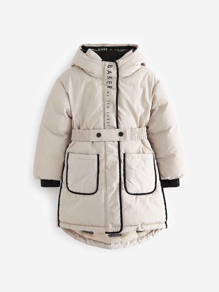 Parka Baker by Ted Baker Cream imperméable - Image 7 of 13