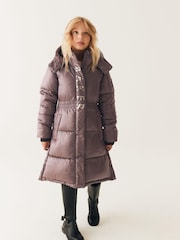 Baker by Ted Baker Shower Resistant Longline Padded Coat - Image 1 of 15