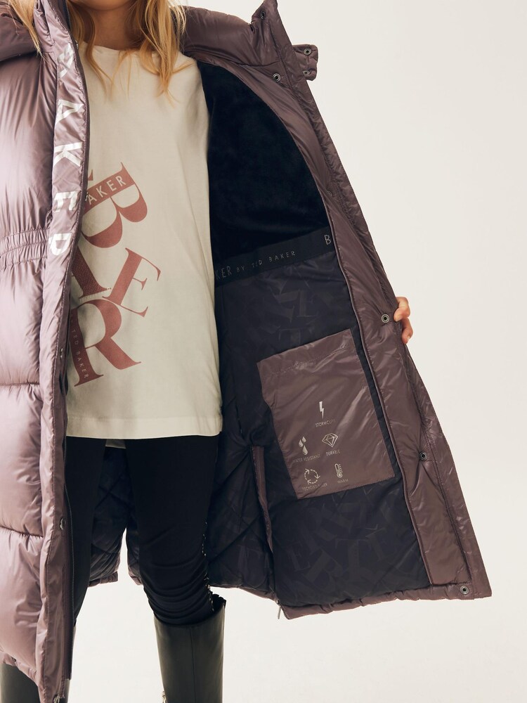 Violet - Manteau matelassé long imperméable Baker by Ted Baker - Image 8 of 15