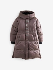 Baker by Ted Baker Shower Resistant Longline Padded Coat - Image 9 of 15