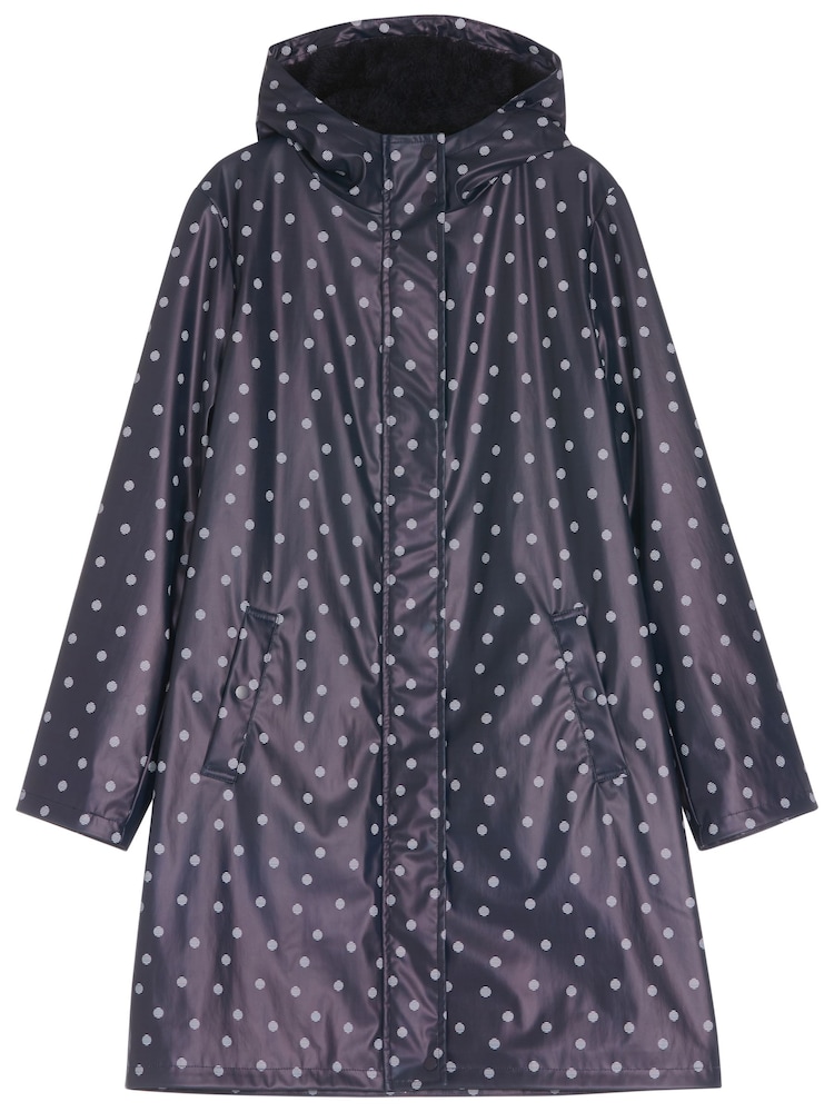 Spirit Blue Spot Fleece Lined Parka - Image 5 of 5