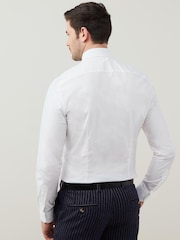 Tommy Hilfiger White Slim Fit Core Flex Poplin Shirt - Image 2 of 4