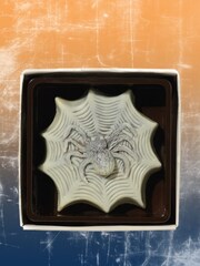 Choc on Choc Chocolate Ghost Pumpkin And Spiders Web Gift - Image 2 of 6