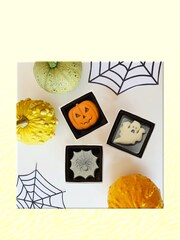 Choc on Choc Chocolate Ghost Pumpkin And Spiders Web Gift - Image 6 of 6