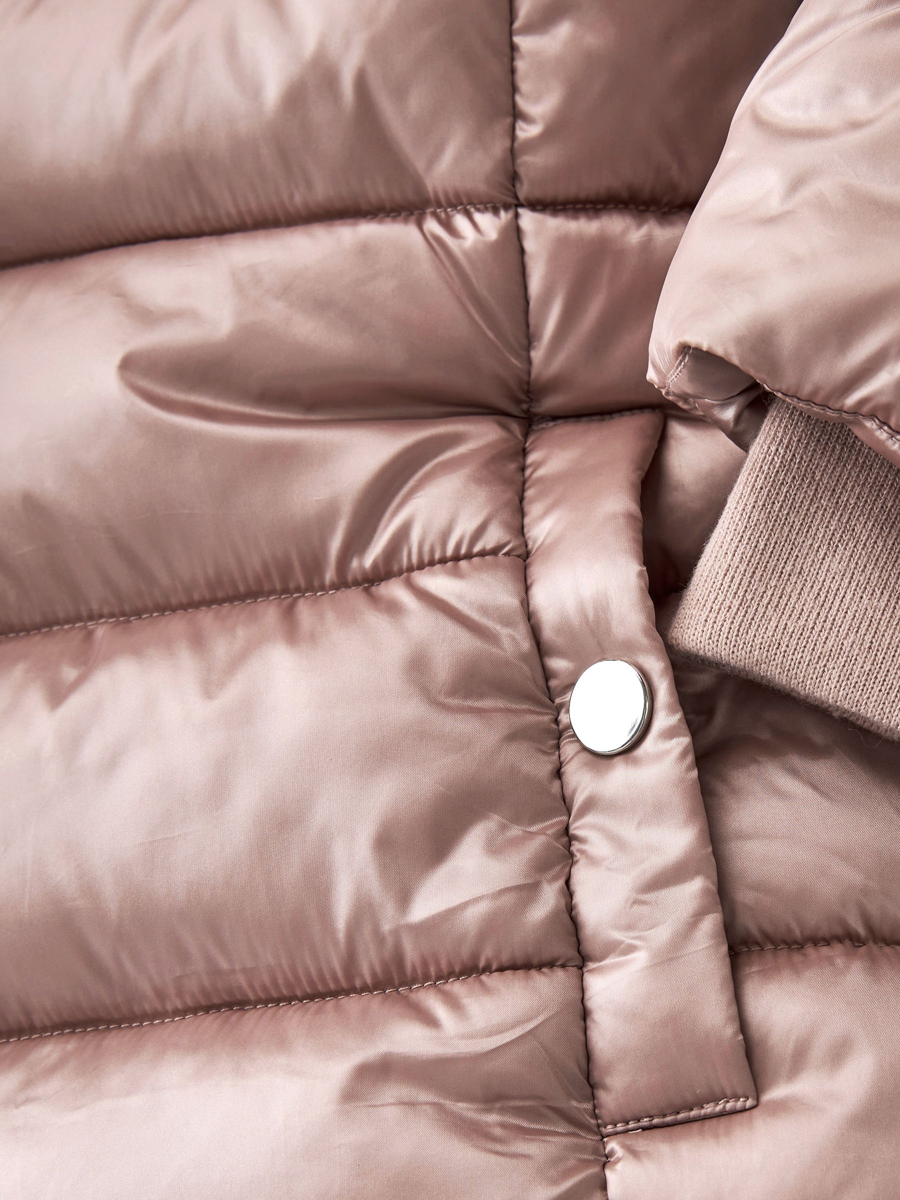Buy Toffee Pink Shower Resistant Faux Fur Trim Padded Coat 3 16yrs from Next Luxembourg