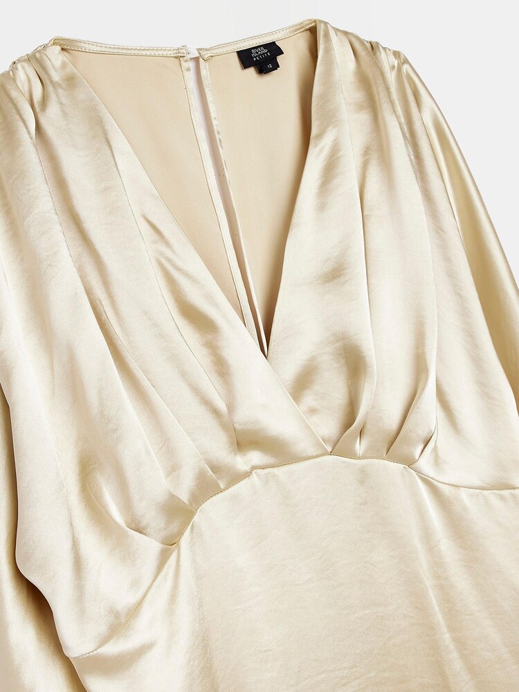 River Island Petite Cream Batwing Midi Dress - Image 2 of 2