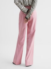 Reiss Pink Bonnie Wide Leg Trousers - Image 5 of 6