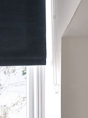 Navy Blue Ready Made Textured Roller Blackout Blind - Image 4 of 7