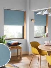 Blue Ready Made Textured Roller Blackout Blind - Image 1 of 7