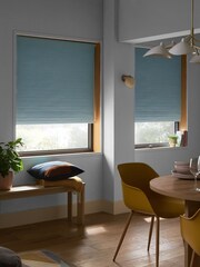Blue Ready Made Textured Roller Blackout Blind - Image 2 of 7