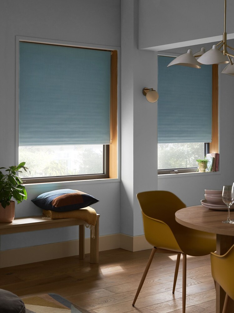 Blue Ready Made Textured Roller Blackout Blind - Image 2 of 7
