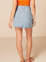 Denim, Mittelblau - Cargo-Minirock - Bild 4 von 6
