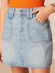 Denim, Mittelblau - Cargo-Minirock - Bild 5 von 6