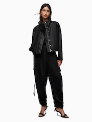 AllSaints Black Ryder Jacket - Image 1 of 10