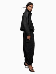 AllSaints Black Ryder Jacket - Image 5 of 10