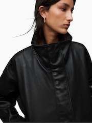 AllSaints Black Ryder Jacket - Image 6 of 10
