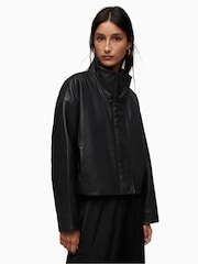 AllSaints Black Ryder Jacket - Image 7 of 10