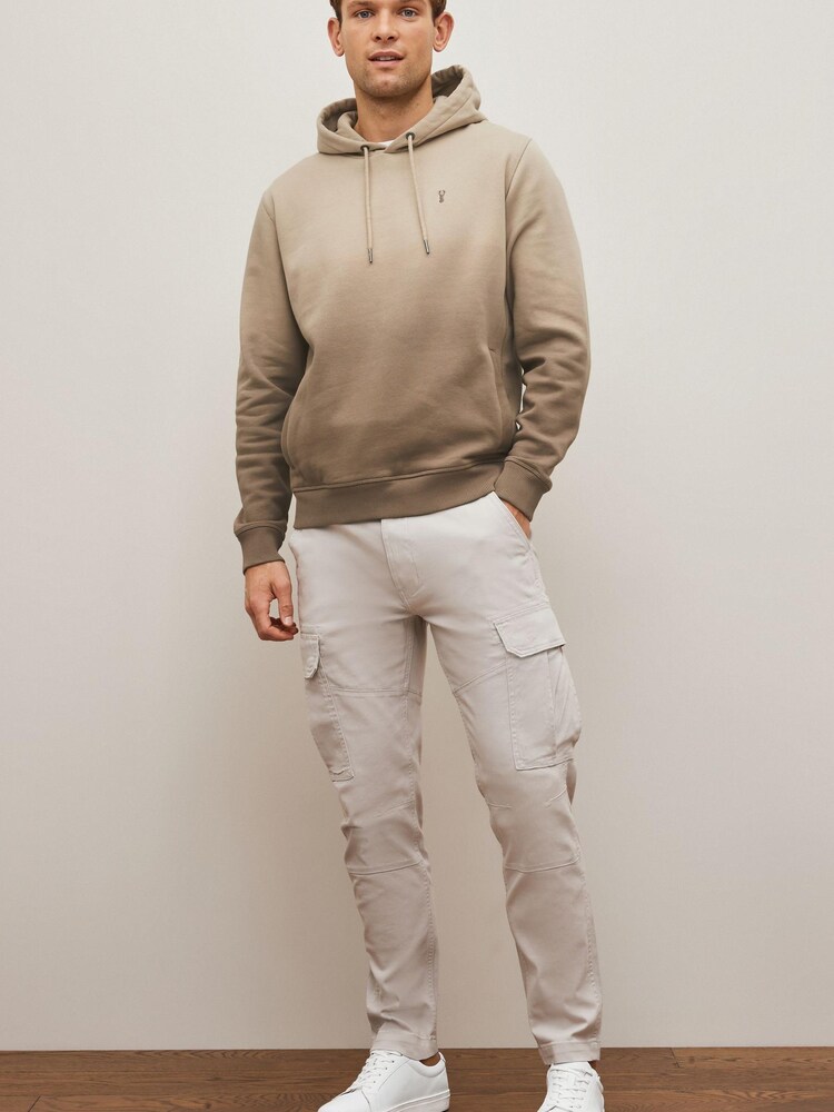 Stone Brown Dip Dye Ombre Hoodie - Image 3 of 8
