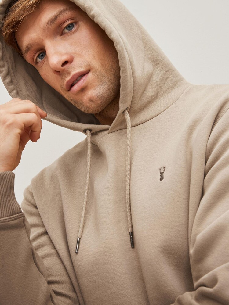 Stone Brown Dip Dye Ombre Hoodie - Image 5 of 8