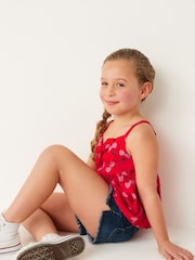 Red Cherry Tie Front Blouse (3-16yrs) - Image 2 of 5