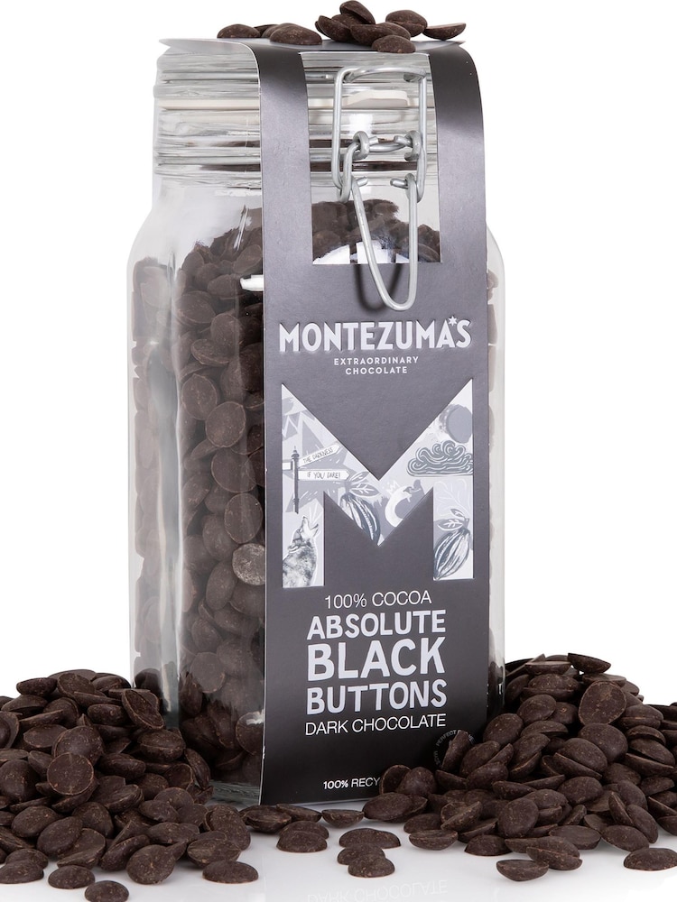 Montezuma's Absolute Black Chocolate Buttons Kilner - Image 1 of 4