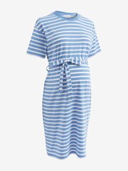 Blau Weiss Gestreift - Jerseykleid (Umstandsmode) - Bild 6 von 7