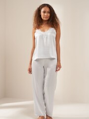 Truly Blue Dusty Silk Cami And Trousers Set - Image 1 of 4