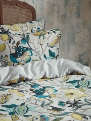 EW by Edinburgh Weavers Blue Morton Timeless Tribute Floral 200 Thread Count 100% Cotton Duvet Cover And Pillowcase Set - Image 3 of 4