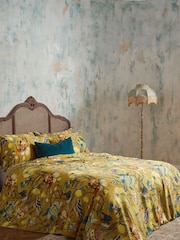 EW by Edinburgh Weavers Yellow Morton Timeless Tribute Floral 200 Thread Count 100% Cotton Duvet Cover And Pillowcase Set - Image 2 of 4