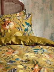 EW by Edinburgh Weavers Yellow Morton Timeless Tribute Floral 200 Thread Count 100% Cotton Duvet Cover And Pillowcase Set - Image 3 of 4