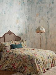 EW by Edinburgh Weavers Grey Morton Timeless Tribute Floral 200 Thread Count 100% Cotton Duvet Cover And Pillowcase Set - Image 1 of 4