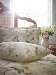 EW by Edinburgh Weavers Natural Flyaway Enchanting Avarian Luxury Slub 100% Cotton Cord Duvet Cover And Pillowcase Set - Image 2 of 4