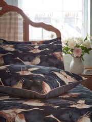 EW by Edinburgh Weavers Blue Flyaway Enchanting Avarian Luxury Slub 100% Cotton Cord Duvet Cover And Pillowcase Set - Image 2 of 4