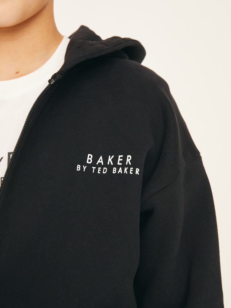 Baker by Ted Baker Zip Through 100% Cotton Hoodie and Jogger Set - Image 6 of 11