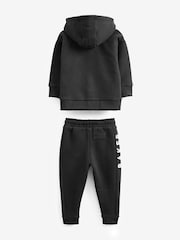 Черный - Baker by Ted Baker Толстовка и комплект джоггеров на молнии из 100% хлопка - Image 8 of 11