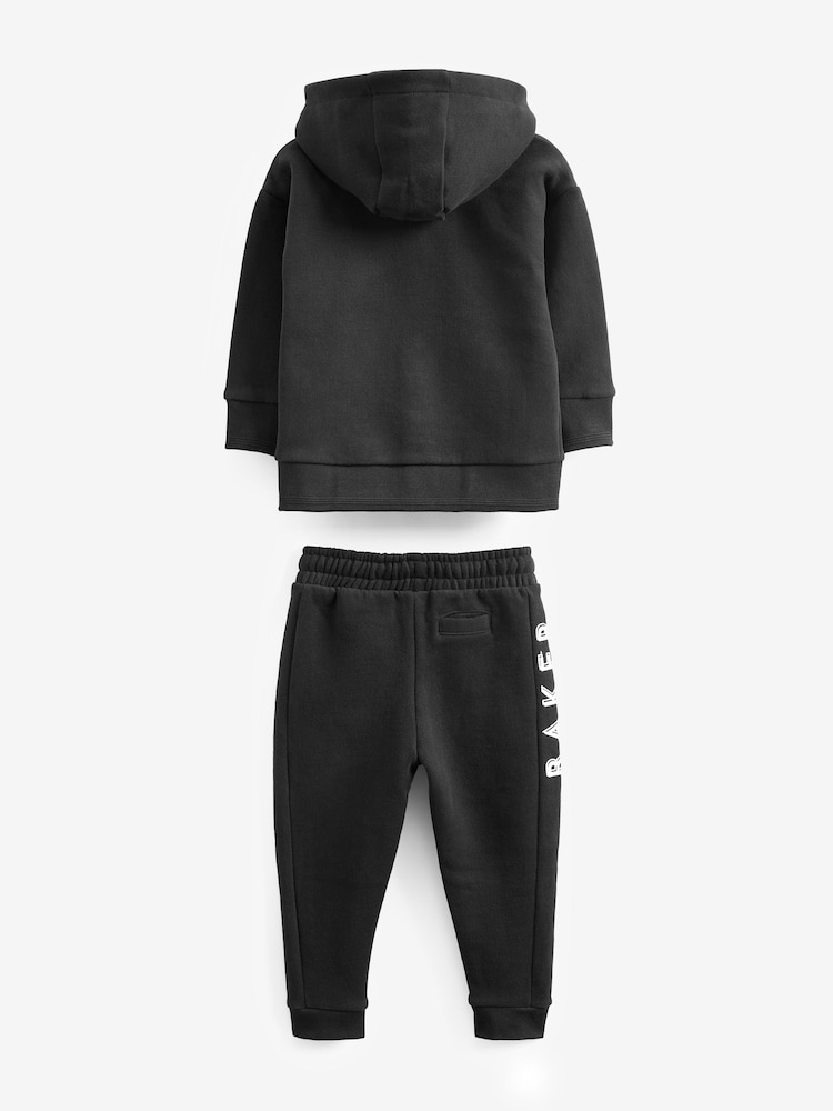 Baker by Ted Baker Zip Through 100% Cotton Hoodie and Jogger Set - Image 8 of 11